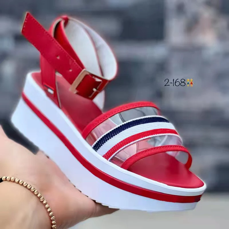 

Summer Flats Sandals Platform Sport Women Shoes 2022 New Designer Casual Shoes Fashion Slides Walking Running Ladies Sandals