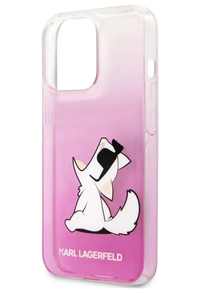 Чехол CG Mobile Karl Lagerfeld PC/TPU Choupette Fun Hard Gradient для iPhone 13 Pro Max цвет Розовый - купить по