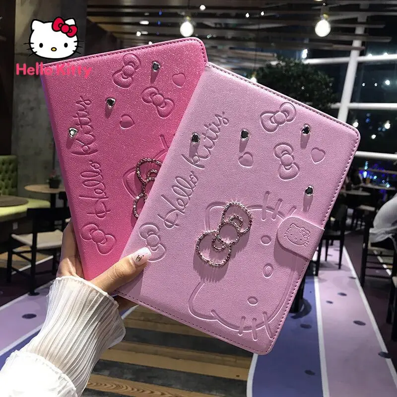 Чехол Hello Kitty для Ipad 7 8 9 Air 1 2 3 Min1 4 5 2017 2018 2019 2020 Pro противоударный кожаный чехол