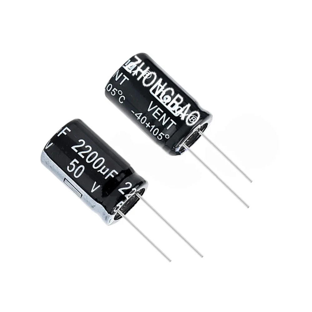 

2200 мкФ Ф MFD 50 в 16x30 мм ± 20% -40 ℃ до + 105 ℃ 8 шт. алюминиевых электролитических конденсаторов (комплект из 20 шт.)