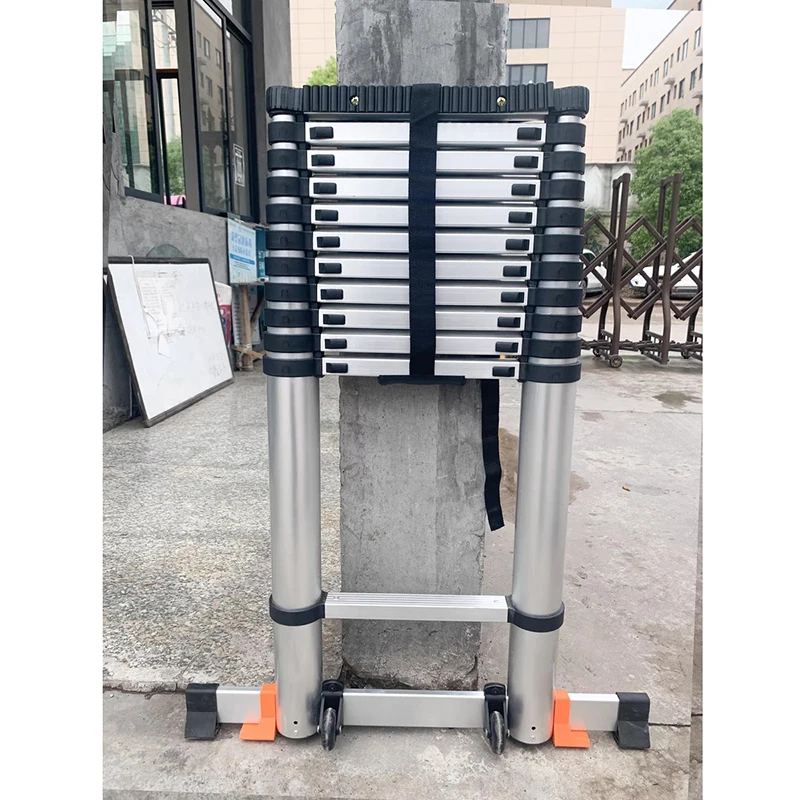 Телескопическая удлинительная лестница Портативная алюминиевая