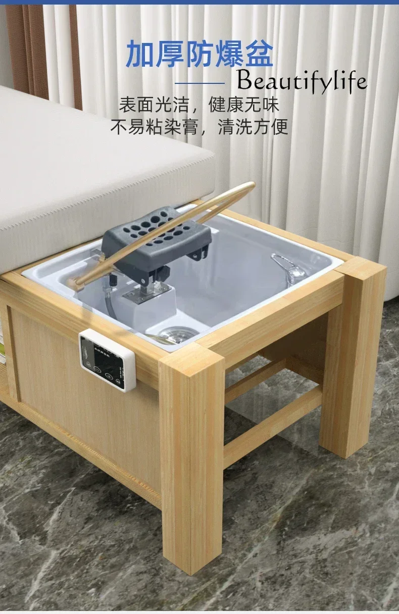 Тайское кресло для шампуня с циркуляцией воды парикмахерская плоская