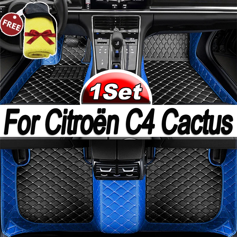 

Car Mats Floor For Citroën C4 Cactus 2014~2020 Waterproof Leather Car Mat Fully Set Tapete Automotivo Para Carro Car Accessories