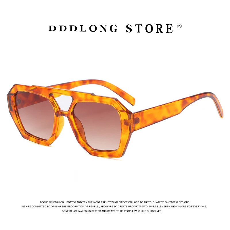 Солнцезащитные очки DDDLONG в ретро стиле для мужчин и женщин, классические винтажные солнечные, в стиле панк, UV400, с защитой от ультрафиолета, D317