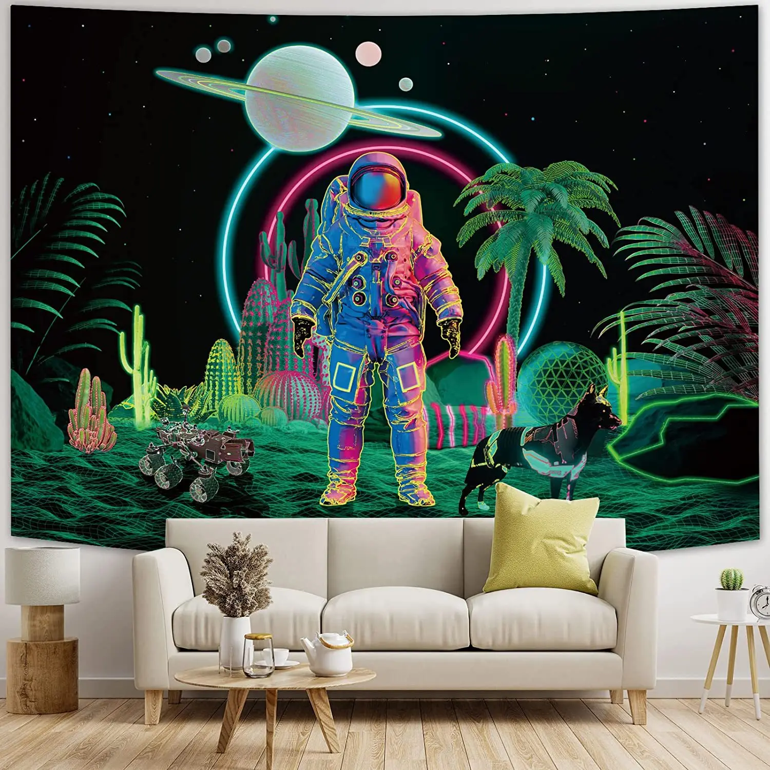 

Astronaut Tapestry Dream Plant Wall Hanging Tapiz Pared Home Art Decor Wall Hanging Aesthetic Galaxy Space Room Tapisserie Mural