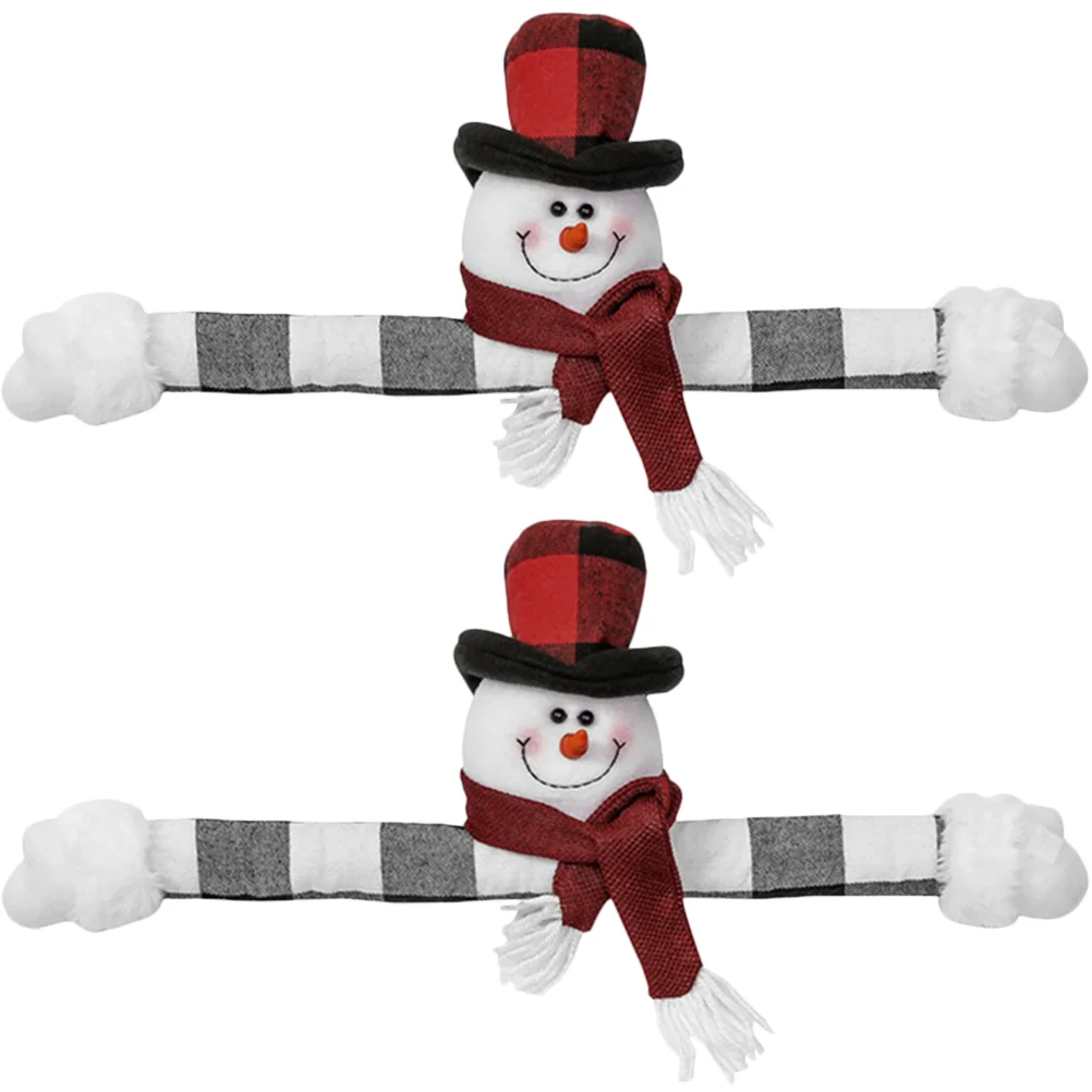 

2pcs Christmas Curtain Tieback Buckles Snowman Curtain Holdbacks Curtain