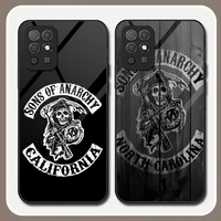 sons of anarchy phone case tempered glass for huawei p30 p40 p50 p20 p9 smartp z pro plus 2019 2021 rich and colorful cover