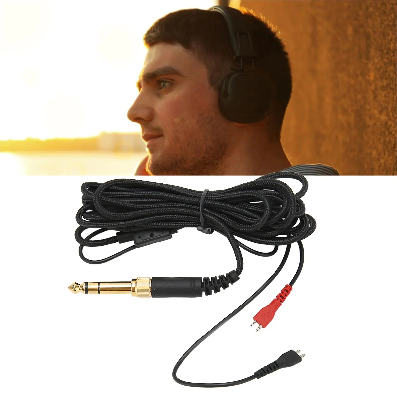 Сменный кабель для наушников Sennheiser HD25 9.8ft-совместим с наушниками 560 540 480 430 HD
