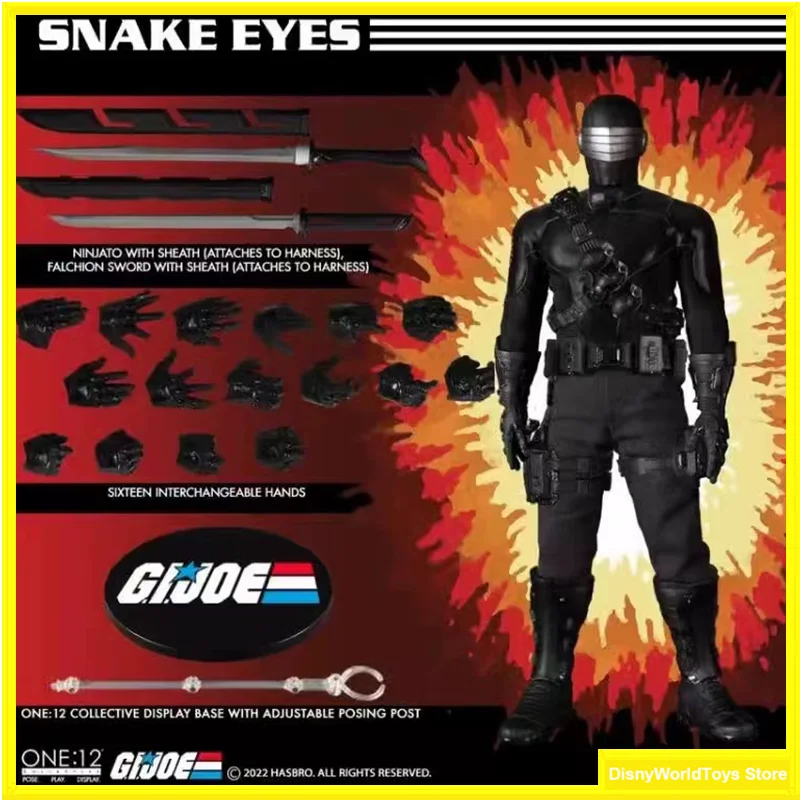 100% оригинал Mezco TOYZ 1/12 G.I. Джо Восход кобры змеиных глаз в наличии аниме фигурки