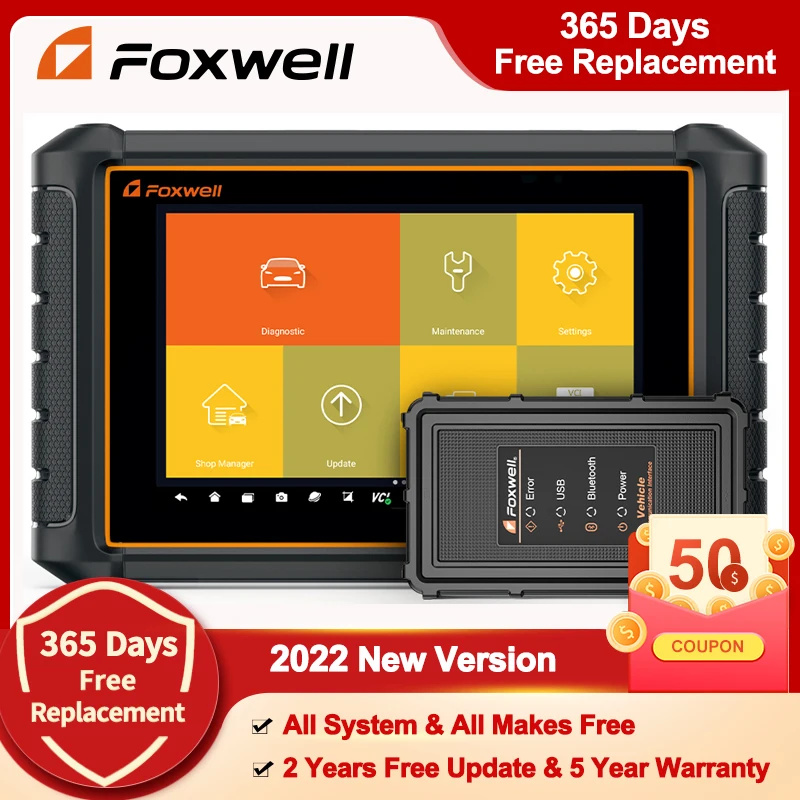 Диагностический инструмент Foxwell GT65 OBD2 Bluetooth для всех автомобилей с функцией