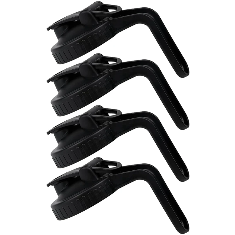 

4 шт. крышки с широким горлышком и носиком с ручкой, многоразовые пластиковые крышки с откидной крышкой, герметичное уплотнение (банка не вхо...