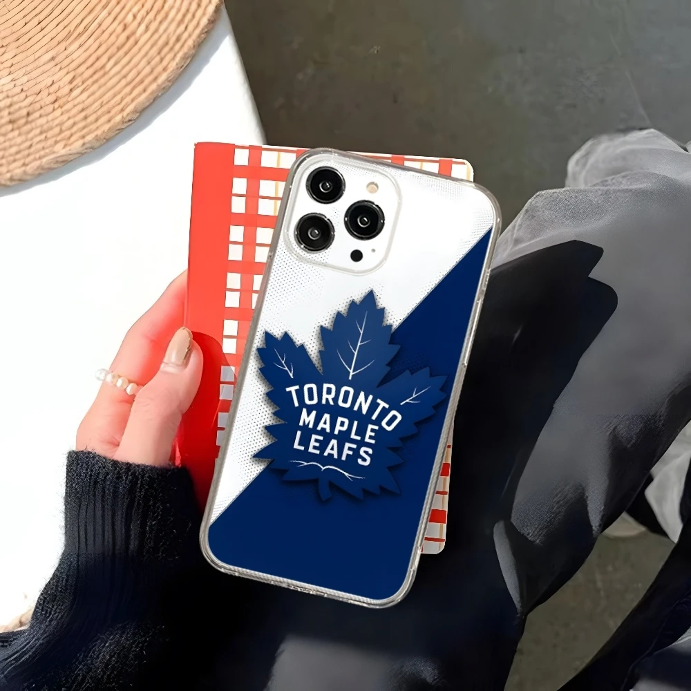 Чехол для телефона Maple Leafs Ice Hockey iphone 16 15 14 13 12 Pro Mini 11 Max Xr X Xs 8 Plus прозрачный