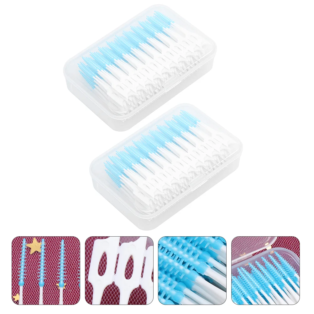 

Brush Interdental Picks Floss Teeth Toothpick Tooth Gum Braces Cleaner Brushes Cleaning Soft Toothpicks Flossers Ended Double