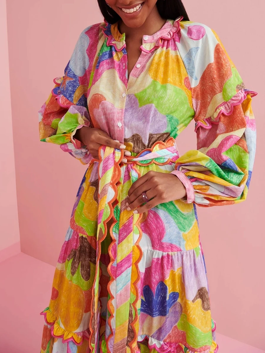 VGH Элегантные съедобные платья трапециевидной формы с грибком дерева для женщин