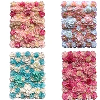 4060cm artificial flower wall panel rose hydrangea wedding background decoration party hotel christmas flower wall carpet
