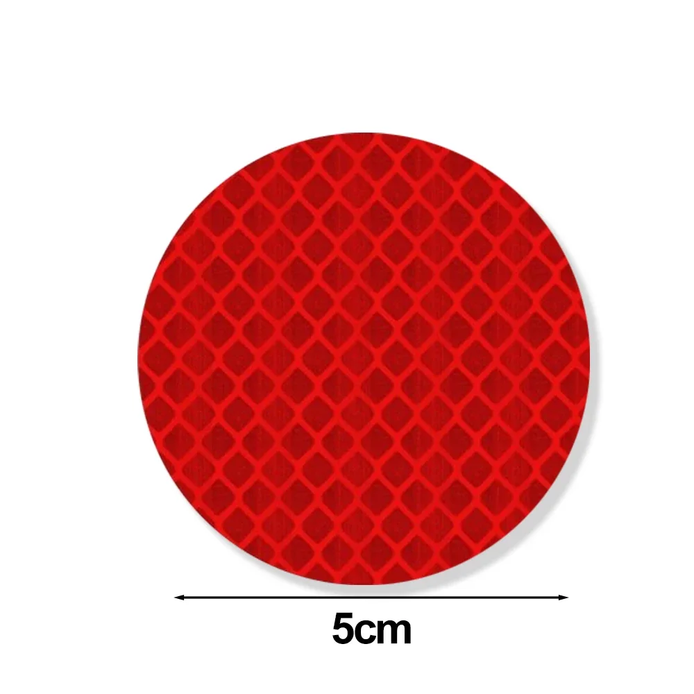 

10 шт., светоотражающие наклейки на бампер автомобиля, светоотражающая предупреждающая лента, безопасная наклейка на отражатель, наклейки, предупреждающие наклейки о безопасности, 5 см