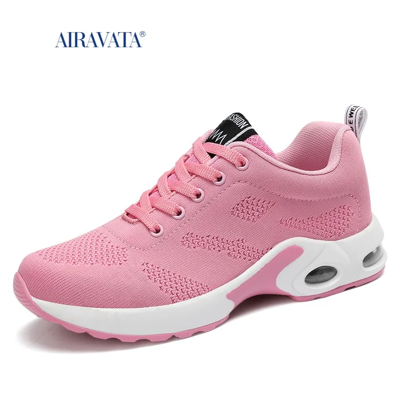 Sneakers Women's Mesh Breathable Running Shoes Air Cushion Lightweight Soft Casual Shoes