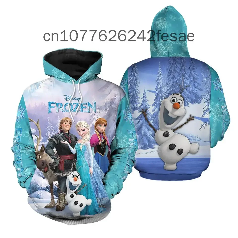 Рождественские толстовки ew Frozen Olaf Повседневная Уличная одежда в стиле хип-хоп