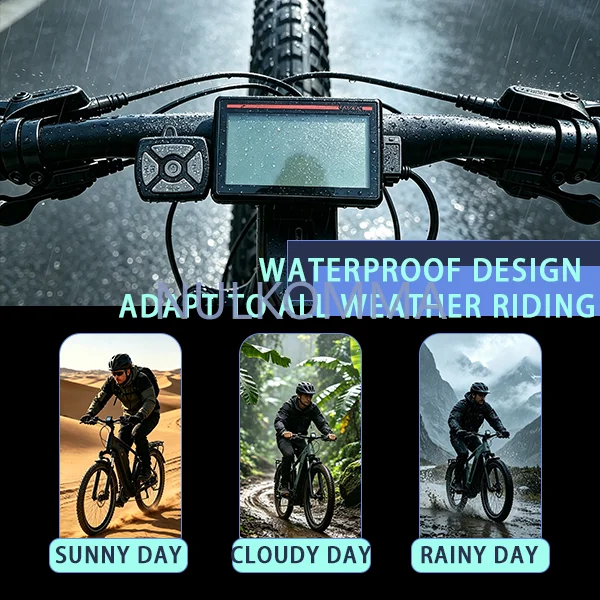 Фото NULKOMMA Ebike LCD-панель приборов, спидометр, дисплей для электровелосипеда, сменный аксессуар betronic VHD-C17A №3