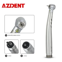 azdent 2022 standard dental e generator led high speed handpiece ceramic push button 4 spray stainless body dentistry equipment