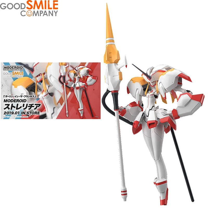 

In Stock Original GOOD SMILE COMPANY MODEROID Darling In The FranXX 02 Strelitzia Reginae Anime Figure Model Action Toys