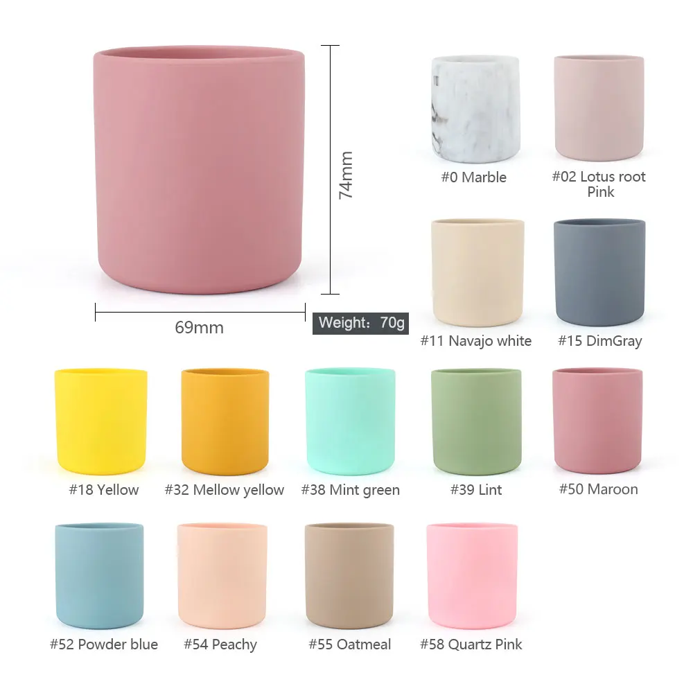 Милая детская бутылка для воды портативная антиожоговая силиконовая чашка