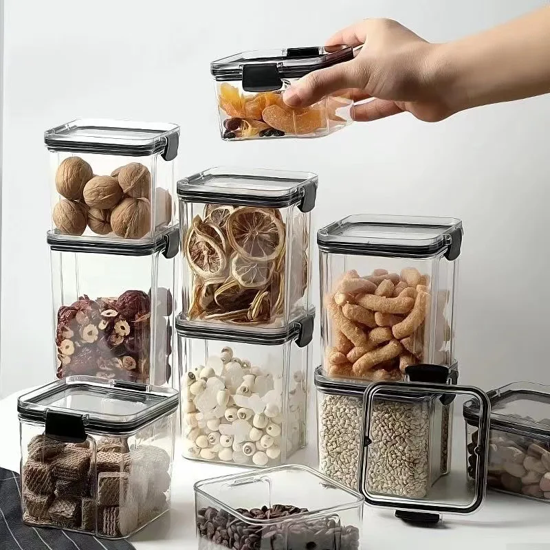 

Kitchen Containers Seasoning Box Organizer Storage Jars for Cereals Jar for Bulk Plastic Jars With Lid Money Boxes for Spices