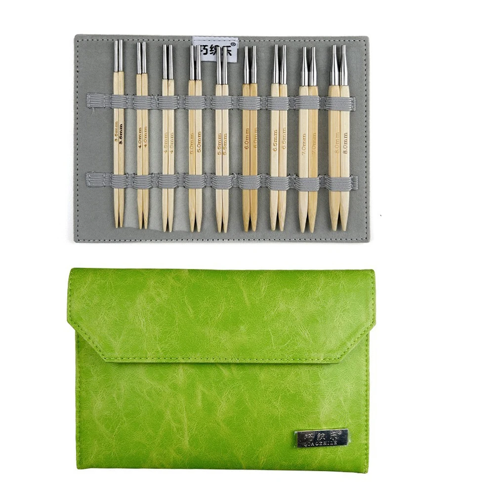 Набор бамбуковых круговых спиц 31 шт