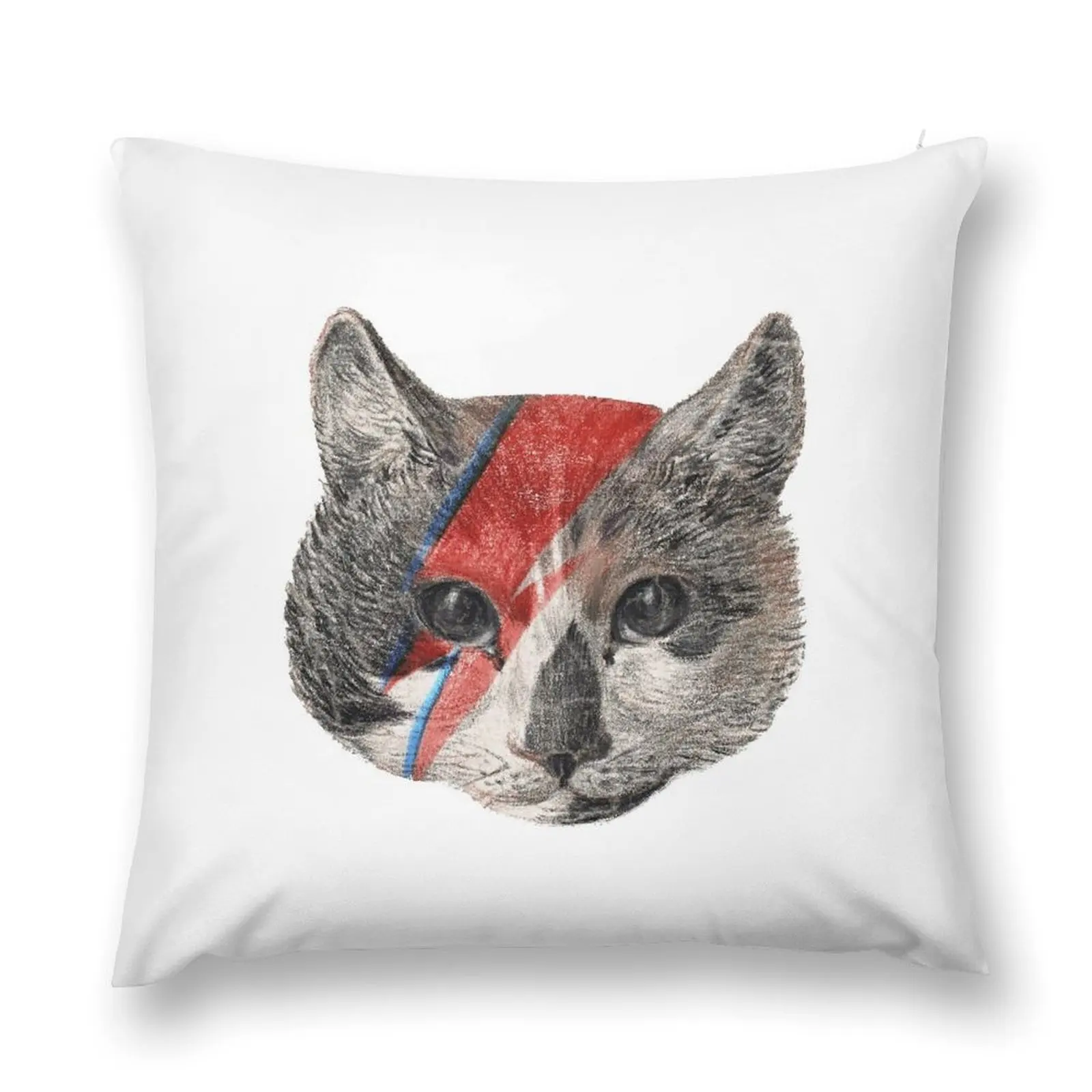 Декоративная подушка в виде кота Rock the Bowie рождественские наволочки декоративные