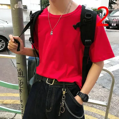 

Мужская футболка с отложным воротником и коротким рукавом, приталенный хлопковый топ с принтом, 2019