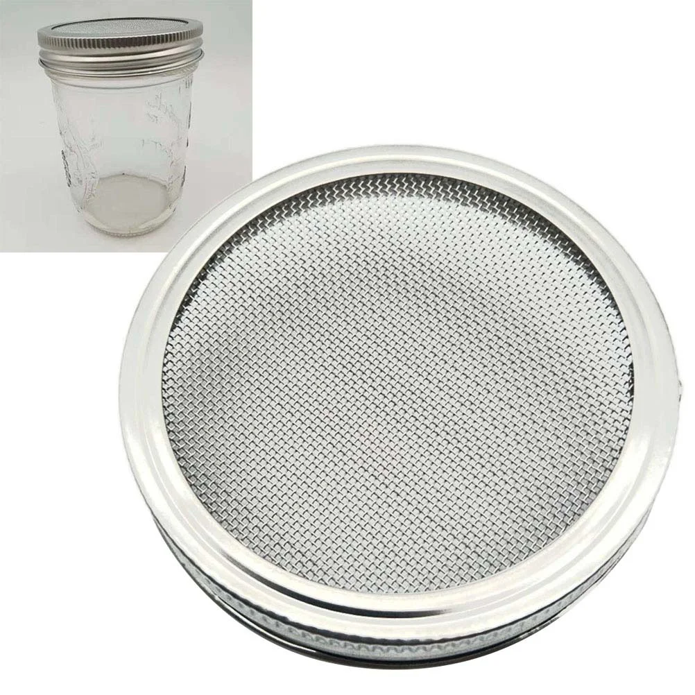 

Sprouting Lid Jar Lids Mason Mesh Wide Mouth Screen Sprout Strainer Bean Sprouts Canning Jars Alfalfagermination Broccoli Set