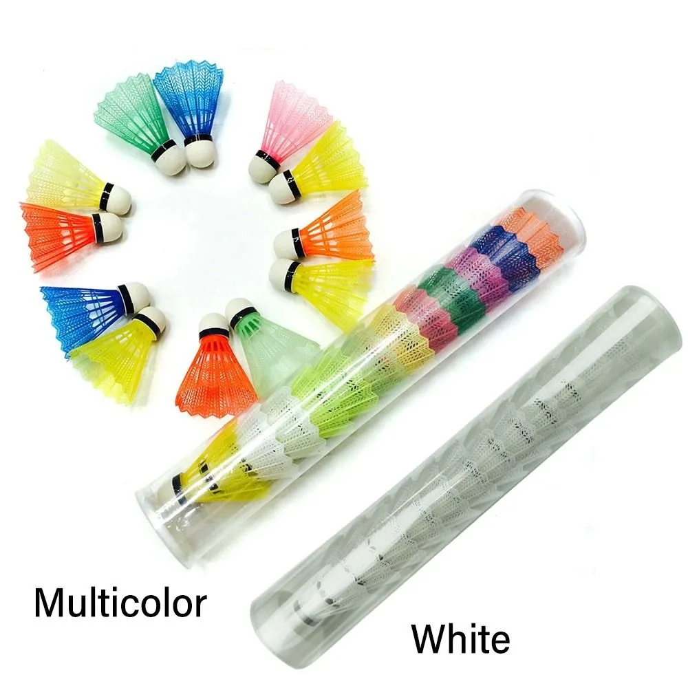 6/12 шт. ветрозащитные пластиковые воланы для бадминтона