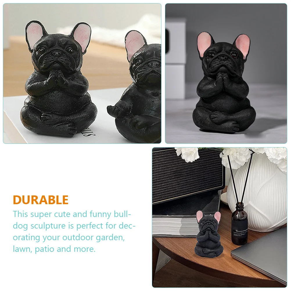 Домашние украшения французский бульдог статуэтка поделки полимерная скульптура