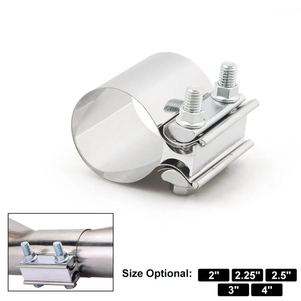 

Universal Exhaust Clamp No Welding I-block Anti-rust Stainless Steel Exhaust Pipe Clamp for Automotive