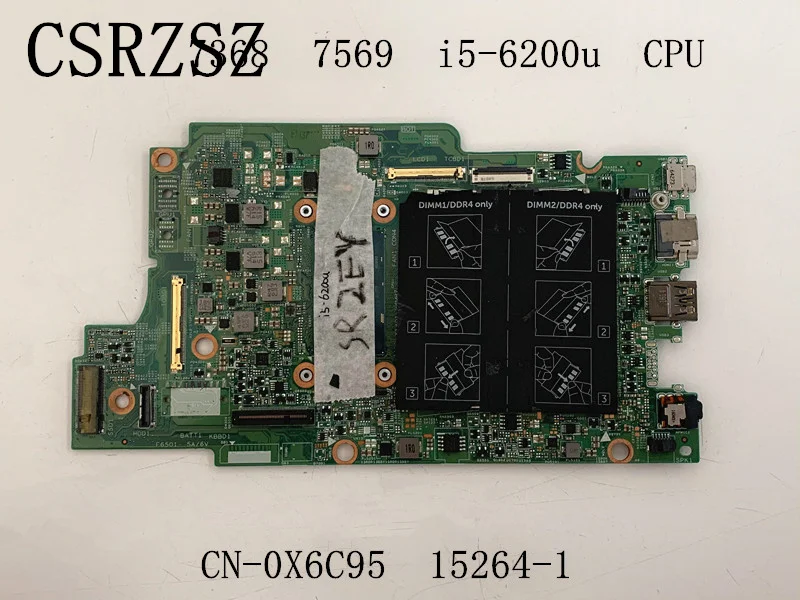 Материнская плата для ноутбука Dell inspiron 7368 7569 с процессором i5-6200u