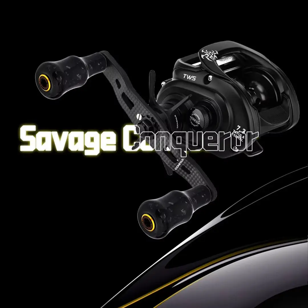 Ручка-регулятор GOMEXUS F24mm из карбона для катушек Shimano Stradic Tranx Curado SLX Daiwa Zillio Tatula Fuego (спиннинговых и бейткастинговых) (art.: 3920dc63fb2a0) - 3920dc63fb2a0