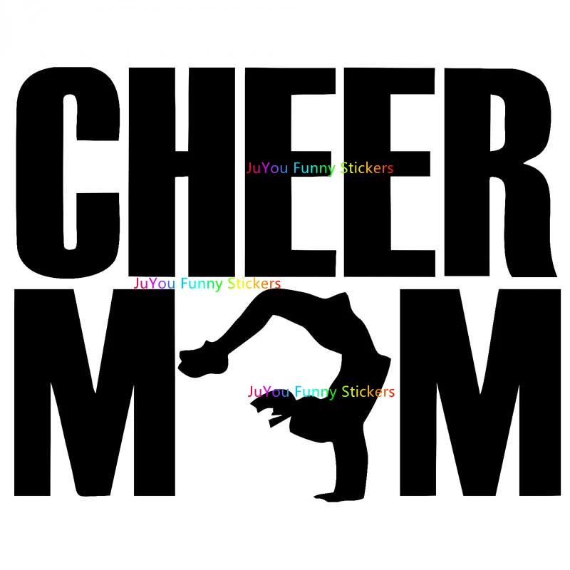 

JuYou Funny Stickers Exterior Accessories for Cheer Mom Car Stickers Creative Die Cut Decals JDM Trunk Skateboard DIY Goods
