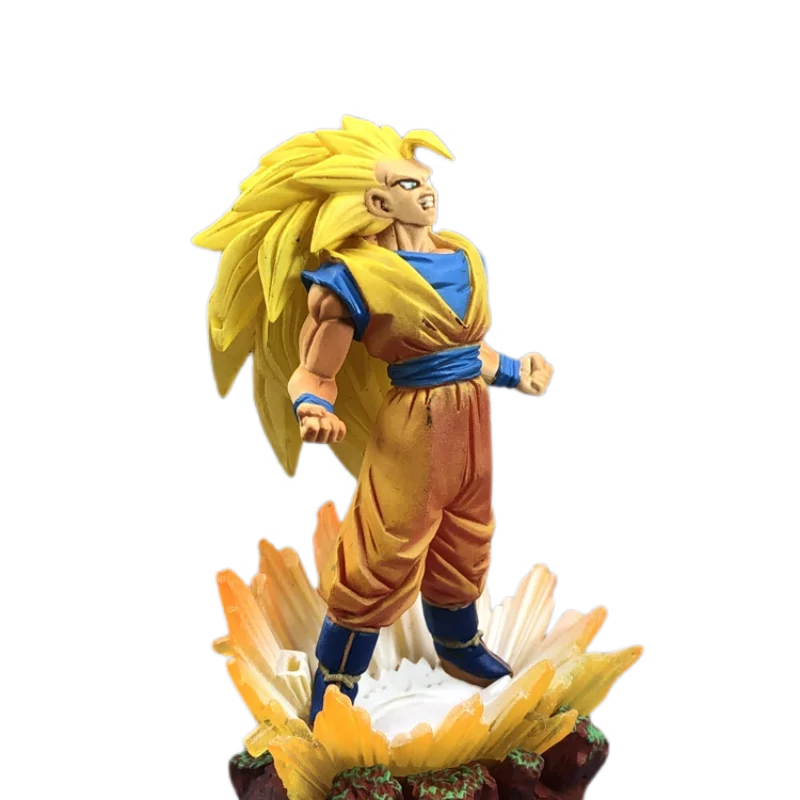 

8Cm Bandai Ragon Ball Pvc Son Goku Super Saiyan 3Gas Explosion Anime Characters Model Garage Kit Toys Gift Collection Figure
