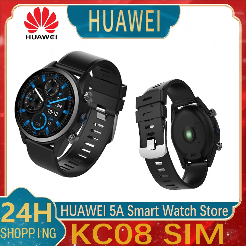 

Huawei Smartwatch KC08 SIM 4G 5G Network 2 In 1 Build-in Underwater 8 MP Camera IP68 Waterproof Outdoor Sport Smart Bracelet