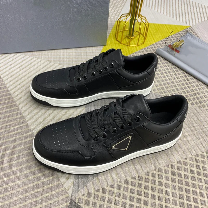 

2022 Fashion men's shoes Designer leather casual shoes low help tie outdoor casual young black leather motion shoes