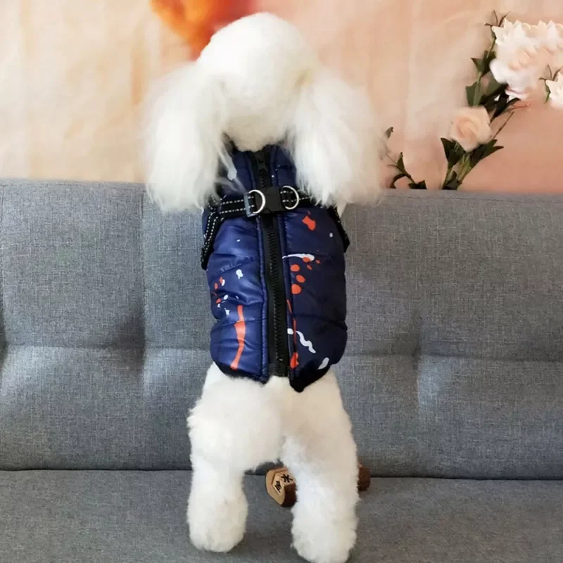 

Dog Clothes Waterproof Pet Warm Padded Vest Zipper Jacket Coat For Small Medium Large Dogs Pug Chihuahua Ropa Para Perros