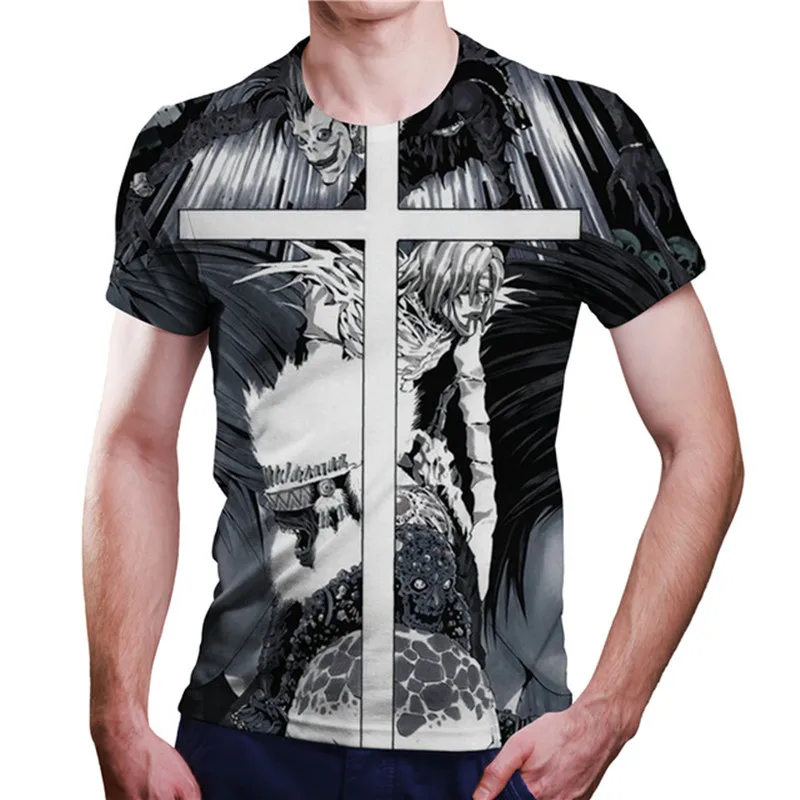 

Футболка мужская с принтом из аниме «Death Note»