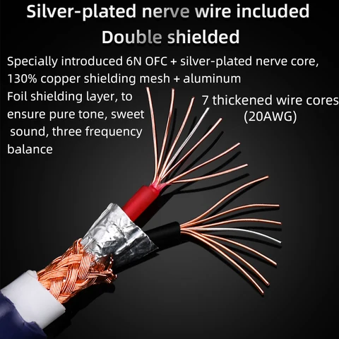 ATAUDIO HiFi аудиокабель 3,5 мм на 6,5 мм