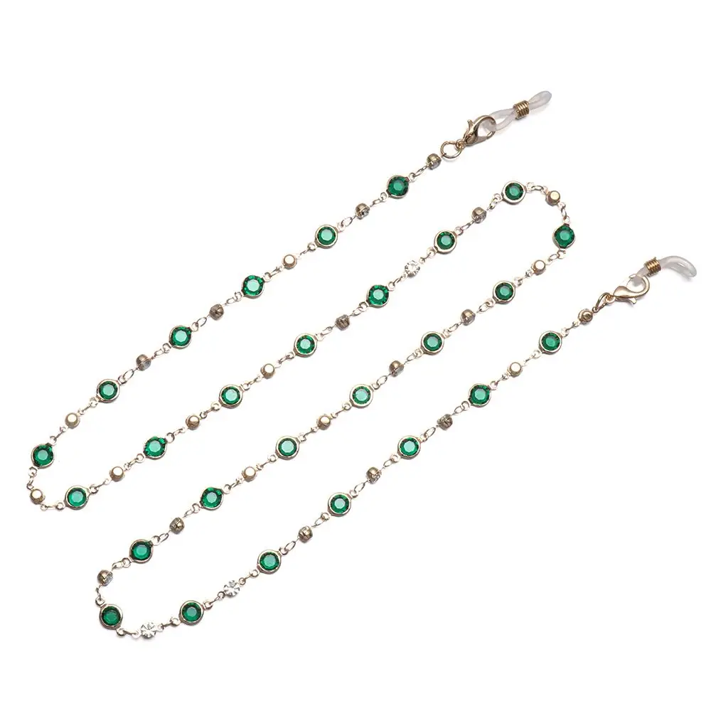 

Цепочка-держатель для солнцезащитных очков с кристаллами