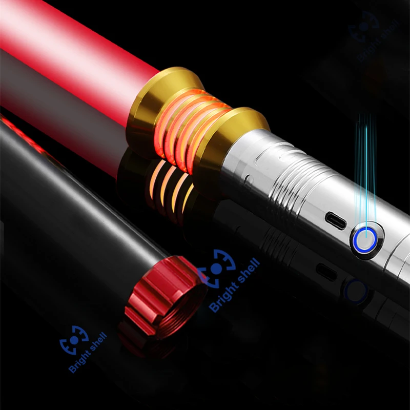 Металлический световой меч RGB, лазерный меч, игрушки, искусственное мелодие, изменение детских звуковых шрифтов, сила FX FOC Blaster, игрушки, лазерный меч джедая, подарок (art.: 3920c844b3233) - 3920c844b3233