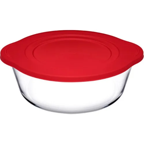 

Pasabahce Pyrex Round Pots Red Cap