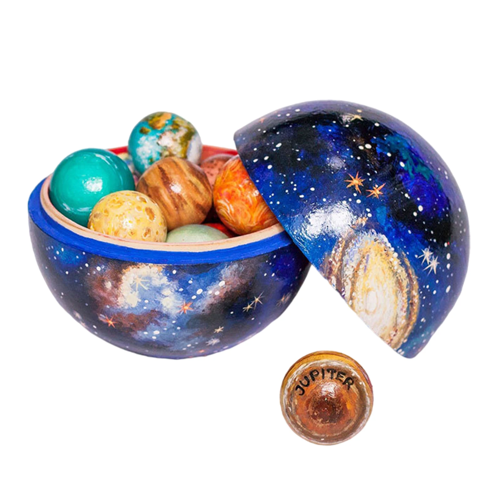 Sistema Solar de madera Cosmos, Planeta, globo astronómico, rompecabezas de madera, aprendizaje, 8 planetas, regalo para niños, juguetes Montessori