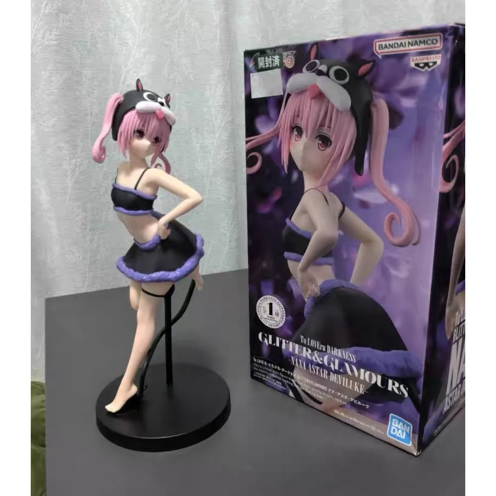 Фото В наличии: Фигурка Bandai Banpresto To Love Ru Darkness Nana Astar Deviluke GLITTER&GLAMOURS, ПВХ, аниме-модель, игрушка, подарок №5