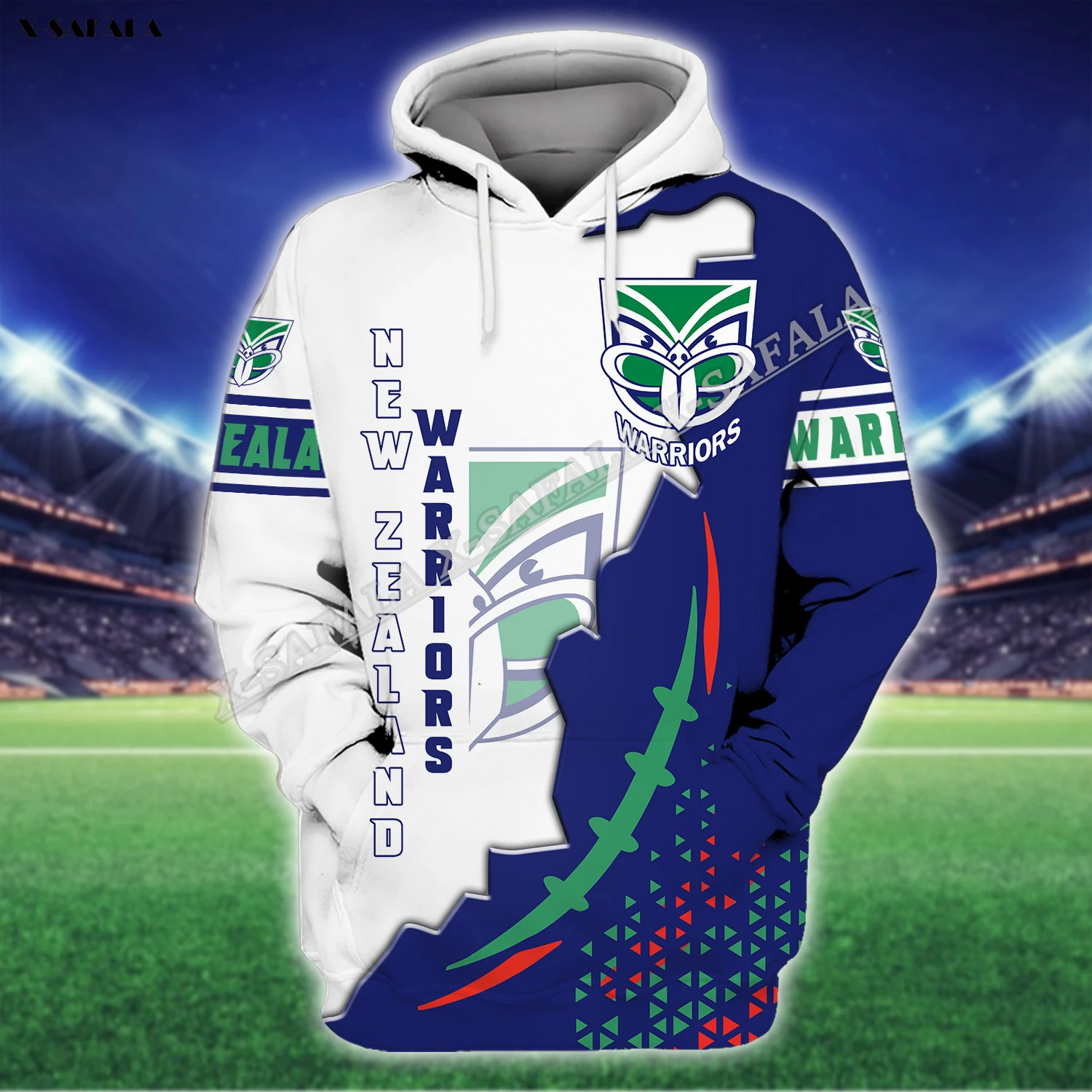 

Rugby Sport New Zealand Warriors 3D Full Print Hoodie Men's Adult Outwear Shirt Pullover Sweatshirt Casual Jacket