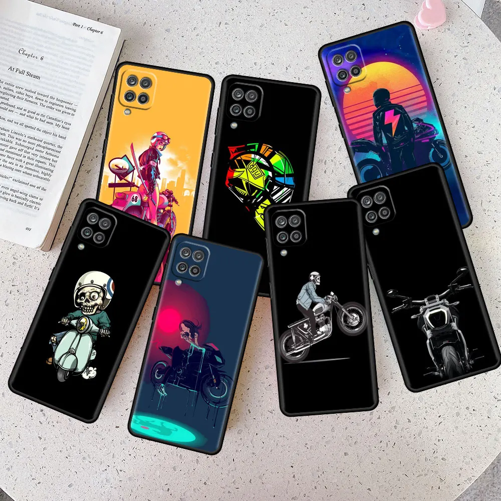

Soft motorcycle autocycle Cell Style Armor Case Coque for Samsung Galaxy A21s A31 A51 A12 A71 A02s A33 A91 4G A01 A11 A02 A13